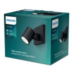Philips Runner Luce Da Parete Metallo Nero | Adatto per 1x GU10 