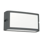 Eglo Luce Da Parete Camarda Aluminium Antracite 10W 1200lm - 840 Bianco Freddo | IP54