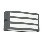 Eglo Luce Da Parete Camarda Aluminium Antracite | IP54 - Adatto per 1x E27