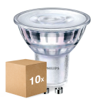 Multipack 10x Philips Corepro LED Faretti GU10 PAR16 4W 345lm 36D - 827 Bianco Molto Caldo | Dimmerabile - Sostitutiva 50W