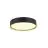 SLV Decona Parete e Luce da soffitto Aluminium Nero Il Giro 18W 1560lm - 930 Luce Calda -  | IP44 - Miglior Resa Cromatica - Dimmerabile 