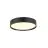 SLV Decona Parete e Luce da soffitto Aluminium Nero Il Giro 18W 1450lm - 930 Luce Calda -  | IP44 - Miglior Resa Cromatica - Dimmerabile 