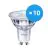 Multipack 10x Philips Corepro LED Faretti GU10 PAR16 4.6W 355lm 36D - 827 Bianco Molto Caldo | Sostitutiva 50W