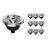 Multipack 10x Noxion Lucent Faretti LED GU10 AR111 15W 850lm 40D - 927 Bianco Molto Caldo | Miglior Resa Cromatica - Dimmerabile - Sostitutiva 75W
