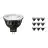 Multipack 10x Philips Master LED Faretti GU5.3 MR16 6.7W 420lm 36D - 927 Bianco Molto Caldo | Miglior resa cromatica - Dimmerabile - Sostitutiva 35W