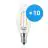 Multipack 10x Philips Corepro LED Candela E14 Attorcigliata Candela Filamento Chiara 2W 250lm - 827 Bianco Molto Caldo | Sostitutiva 25W