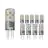 Multipack 10x Noxion Bolt LED Capsule G9 3.8W 470lm - 827 Bianco Molto Caldo | Sostitutiva 40W