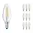 Multipack 10x Ledvance Classic LED E14 Candela Filamento Chiara 4W 470lm - 827 Bianco Molto Caldo | Sostitua 40W