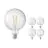 Multipack 5x Calex Smart Tuya Wifi E27 Globe Filamento 7.5W 1055lm - 818-830 Regolabile Bianca | Dimmerabile - Sostitutiva 75W 