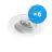 Multipack 6x Noxion Incasso Spot Logic MR16 Inclinabile Bianca | Ritaglio 80mm - GU10 Attacco
