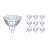 Multipack 10x Philips Corepro LED Faretti GU5.3 MR16 2.9W 230lm 36D - 827 Bianco Molto Caldo | Sostitutiva 20W