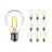 Multipack 10x Noxion Lucent LED E27 Pera Filamento Chiara 7W 806lm - 822-827 Dim To Warm | Dimmerabile - Sostitutiva 60W