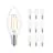 Multipack 10x Philips Corepro LED Candela E14 Filamento Chiara 2W 250lm – 827 – Bianco Molto Caldo | Sostitutiva 25W