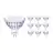 Multipack 10x Philips Master Value LED Faretti GU5.3 MR16 5.8W 460lm 60D - 930 Luce Calda | Miglior resa cromatica - Dimmerabile - Sostitutiva 35W