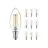 Multipack 10x Philips MASTER Value LED Candela E14 Filamento Chiara 3.4W 470lm - 927 | Miglior resa cromatica - Dimmerabile – Sostitutiva 40W