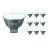 Multipack 10x Philips Master LED Faretti GU5.3 MR16 7.5W 621lm 36D - 930 Luce Calda | Miglior resa cromatica - Dimmerabile - Sostitutiva 50W