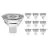 Multipack 10x Noxion Faretti LED GU5.3 MR16 4.4W 345lm 60D - 827 Bianco Molto Caldo | Dimmerabile - Sostitutiva 35W