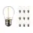 Multipack 10x Noxion Lucent LED E27 Sferica Filamento Chiara 1.4W 136LM - 827 Bianco Molto Caldo | Sostitutiva 15W