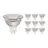Multipack 10x Noxion Faretti LED GU5.3 MR16 4.4W 345lm 36D - 840 Bianco Freddo | Dimmerabile - Sostitutiva 35W