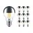 Multipack 10x Philips Classic LED Bulbo E27 Pera Mirror 7.2W 650lm 650lm - 827 Bianco Molto Caldo | Dimmerabile - Sostitutiva 60W