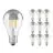 Multipack 10x Ledvance  Classic LED E27 Pera Filamento Mirror 6.5W 650lm - 827 Bianco Molto Caldo | Sostitutiva 50W