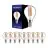 Multipack 10x Noxion Lucent Lustre LED E14 Sferica Filamento Chiara 4.5W 470lm - 827 Bianco Molto Caldo | Dimmerabile - Sostitutiva 40W
