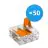 Multipack 50x Wago 221-413 Morsetto a vite Connettore| 3 Filo Connessione