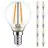Multipack 10x Noxion Lucent LED E14 Sferica Filamento Chiara 2.5W 250lm - 827 Bianco Molto Caldo | Sostitutiva 25W