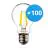 Multipack 100x Noxion Lucent LED E27 Pera Filamento Chiara 4.5W 470lm - 840 Bianco Freddo | Sostitutiva 40W