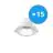 Multipack 15x Noxion Downlight LED Apollo 9W 1100lm 60D - 830 Luce Calda -  | 145mm - Ritaglio 120mm - UGR 