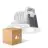 Multipack 4x Ledvance Faretti LED Adjust Aluminium Bianca 8W 720lm 36D - 940 Bianco Freddo | Ritaglio 68mm - IP20 - Miglior resa cromatica - Dimmerabile
