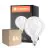 Multipack 6x Ledvance Classic LED E27 Globe Filamento Ghiaccio 7.5W 1055lm - 827 Bianco Molto Caldo | Dimmerabile - Sostitua 75W
