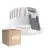 Multipack 10x Ledvance Faretti LED Fix Aluminium Bianca 8W 680lm 36D - 930 Luce Calda | Ritaglio 68mm - IP44 - Miglior resa cromatica - Dimmerabile
