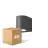 Multipack 4x D'Lite Luce Da Parete Vossem Aluminium Nero | IP54 - Adatto Per 1x GU10