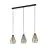 Eglo Luce Pendente Adwickle Acciaio Nero | IP20 - Adatto per 3x E27 