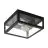 Eglo Parete e Luce da soffitto Amezola Acciaio Nero | IP44 - Adatto per 2x E27 