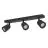 Eglo Soffitto Faretti Camaldoli Acciaio Nero | Adatto per 3x GU10
