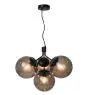Nordlux Luce pendente Ivona 4x E27 Nero - Metallo | Max. 28W