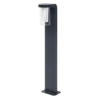 Ledvance Smart+ Wi-Fi LED Lampada a piedistallo Cascade Scuro Grigio Esterni 10W 420lm - 830 Luce Calda -  | 80cm - RGBW - Dimmerabile