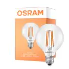 Osram LED Lamps E27 Globe Filamento Chiara 2.2W 470lm - 827 Bianco Molto Caldo | Sostitutiva 40W