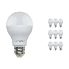 Multipack 10x Noxion Lucent Classic LED E27 Pera Ghiaccio 13W 1521lm - 830 Luce Calda -  | Sostitutiva 100W