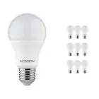 Multipack 10x Noxion Lucent Classic LED E27 Pera Ghiaccio 8.5W 806lm - 827 Bianco Molto Caldo | Dimmerabile - Sostitutiva 60W