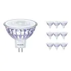 Multipack 10x Philips Corepro LED Faretti GU5.3 MR16 7W 621lm 36D - 830 Luce Calda | Sostitutiva 50W