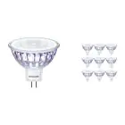 Multipack 10x Philips Corepro LED Faretti GU5.3 MR16 7W 621lm 36D - 827 Bianco Molto Caldo | Sostitutiva 50W