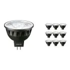 Multipack 10x Philips Master LED Faretti GU5.3 MR16 6.7W 410lm 10D - 927 Bianco Molto Caldo | Miglior resa cromatica - Dimmerabile - Sostitutiva 35W