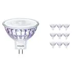Multipack 10x Philips Master Value LED Faretti GU5.3 MR16 7.5W 660lm 60D - 940 Bianco Freddo | Miglior resa cromatica - Dimmerabile - Sostitutiva 50W