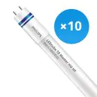 Multipack 10x Philips Tubo LED T8 MASTER (HF) High Output 8W 1000lm - 830 Luce Calda | 60cm - Sostitutiva 18W