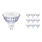 Multipack 10x Philips Master Value LED Faretti GU5.3 MR16 7.5W 660lm 36D - 940 Bianco Freddo | Miglior resa cromatica - Dimmerabile - Sostitutiva 50W