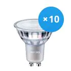 Multipack 10x Philips MASTER Value LED Spot GU10 PAR16 3.7W 285lm 60D - 940 Bianco Freddo | Miglior resa cromatica - Dimmerabile - Sostitutiva 35W