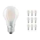 Multipack 10x Ledvance Classic LED E27 Pera Filamento Ghiaccio 4.8W 470lm - 827 Bianco Molto Caldo | Dimmerabile - Sostitua 40W